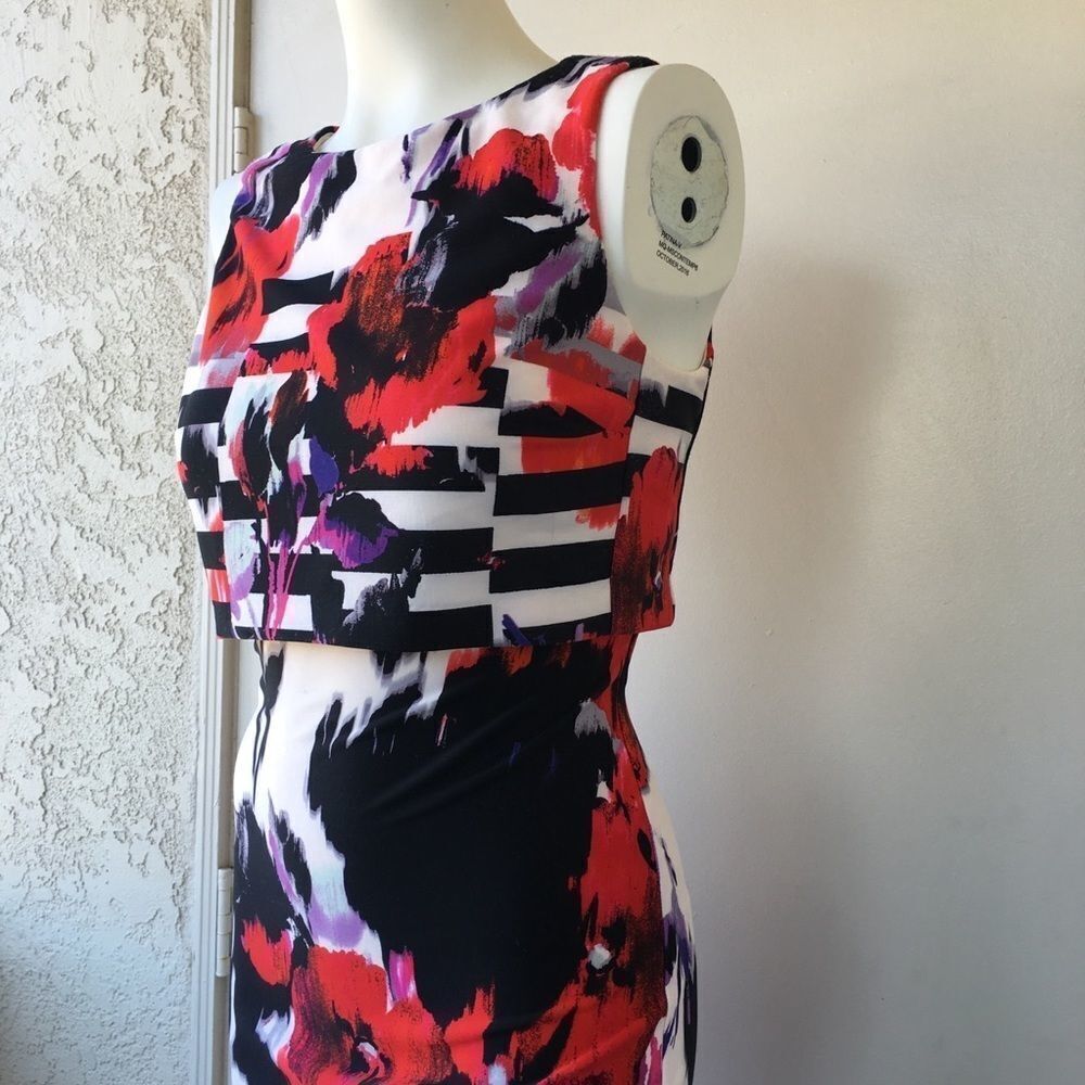 NWT INC Floral Sleeveless Bodycon dress. S…